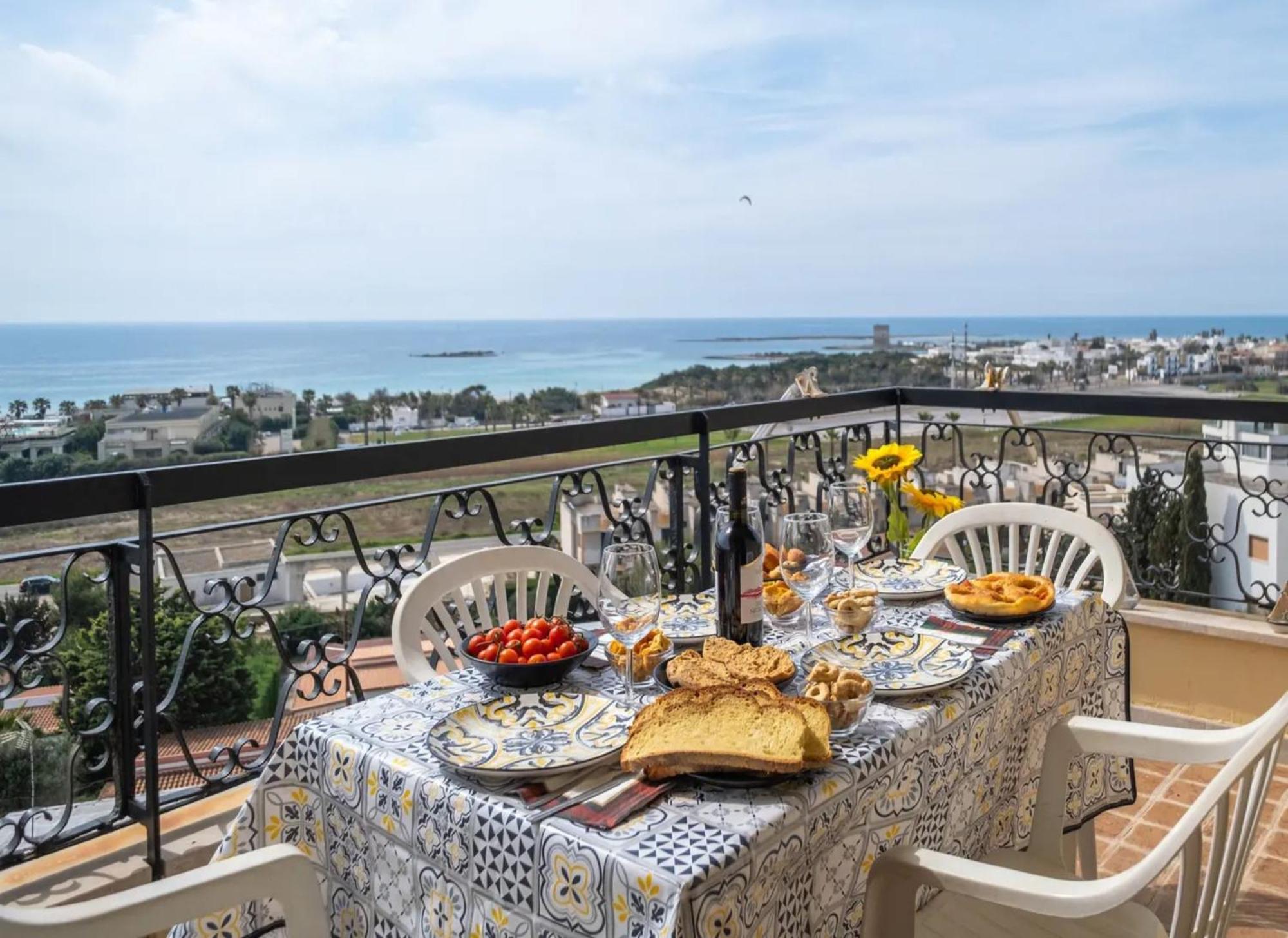 Villa The Sea View Panoramic Porto Cesareo Esterno foto